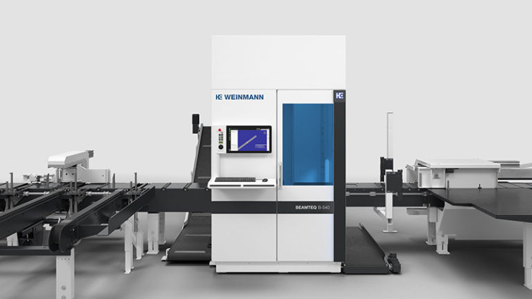 Univerzální tesařské obráběcí a nářezové CNC centrum HOMAG Weinmann BEAMTEQ B-540